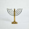 A Brass and Alloy Menorah - 2