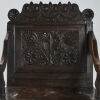 A Charles II Style Oak Open Armchair - 5