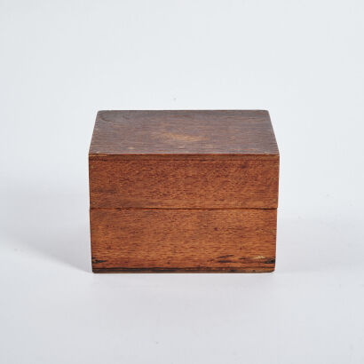 An Antique Wooden Filing Box