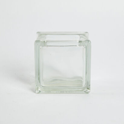 A West German Glass Block Vase