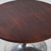 A Rosewood and Chrome Circular Coffee Table - 2