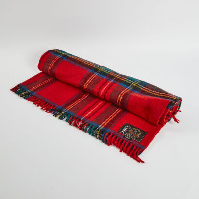 An Onehunga Mills Glenfiddich Royal Stewart Blanket