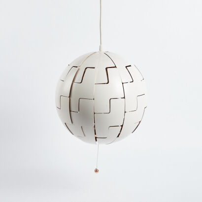 An Ikea Death Star Lamp