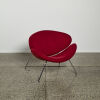 A Contemporary Design Orange Slice Chair In Red Fabric - 2