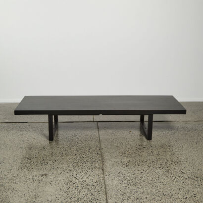 A Large Vintage Lowline Danske Mobler Coffee Table with height Adjustable Legs