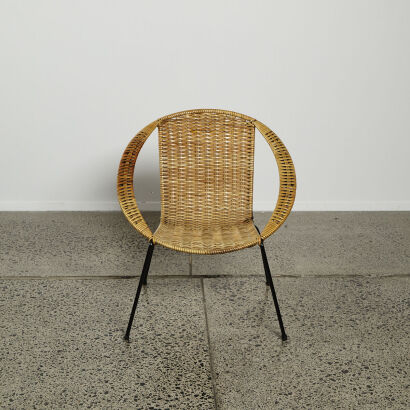 A Mid-Century Coolie Chair