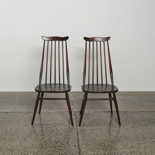 A Pair Of Ercol Model 369 Goldsmith Dining Chairs