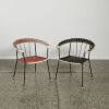 A Pair Of Mid-Century Plasticised NZ Made Rattan Patio Chairs - 2