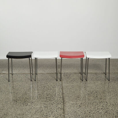 A Suite of Four Danish Magnus Olesen Stools