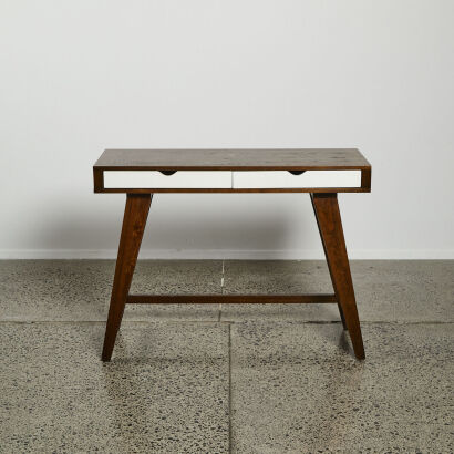 A Contemporary Dark Oak Console Table