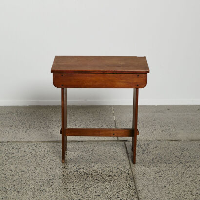 A Childs Vintage Solid Kauri Desk