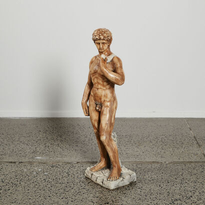 A Plaster David Michelangelo's Garden Statue