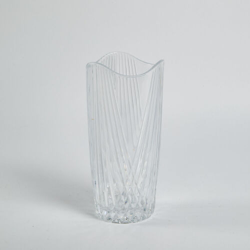 A Large Crystal Vase