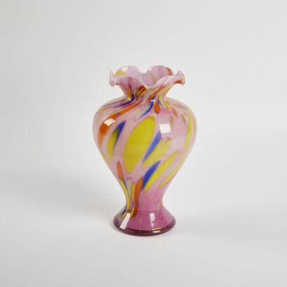 A Large Art Glass Vase