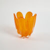 An Iwatsu Hineri Tangerine Art Glass Vase - 2