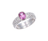 Platinum, 1.31ct Pink Sapphire and 1.00ct Diamond Ring - 2