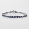 13ct White Gold Sapphire Bracelet totalling 14.04cts