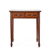 An Edwardian Mahogany Side Table, Marquetry Inlaid with Spade Feet