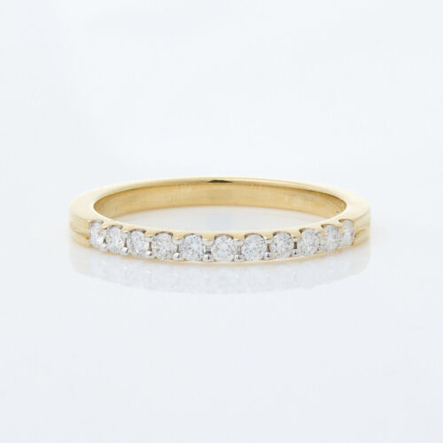 9ct Yellow Gold, .36ct Diamond Band