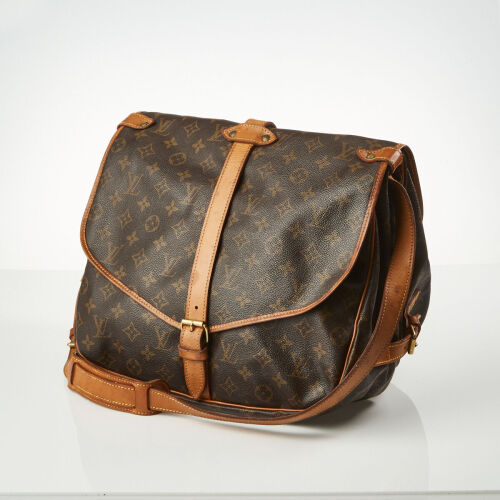 Louis Vuitton Monogram Saumur GM Bag with Shoulder Strap