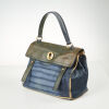 Yves Saint Laurent Crocodile Embossed Tricolor Muse Two Bag