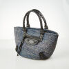 Balenciaga Raffia Canvas Tote Bag