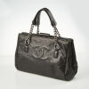 Chanel Black Leather Frame Tote Bag