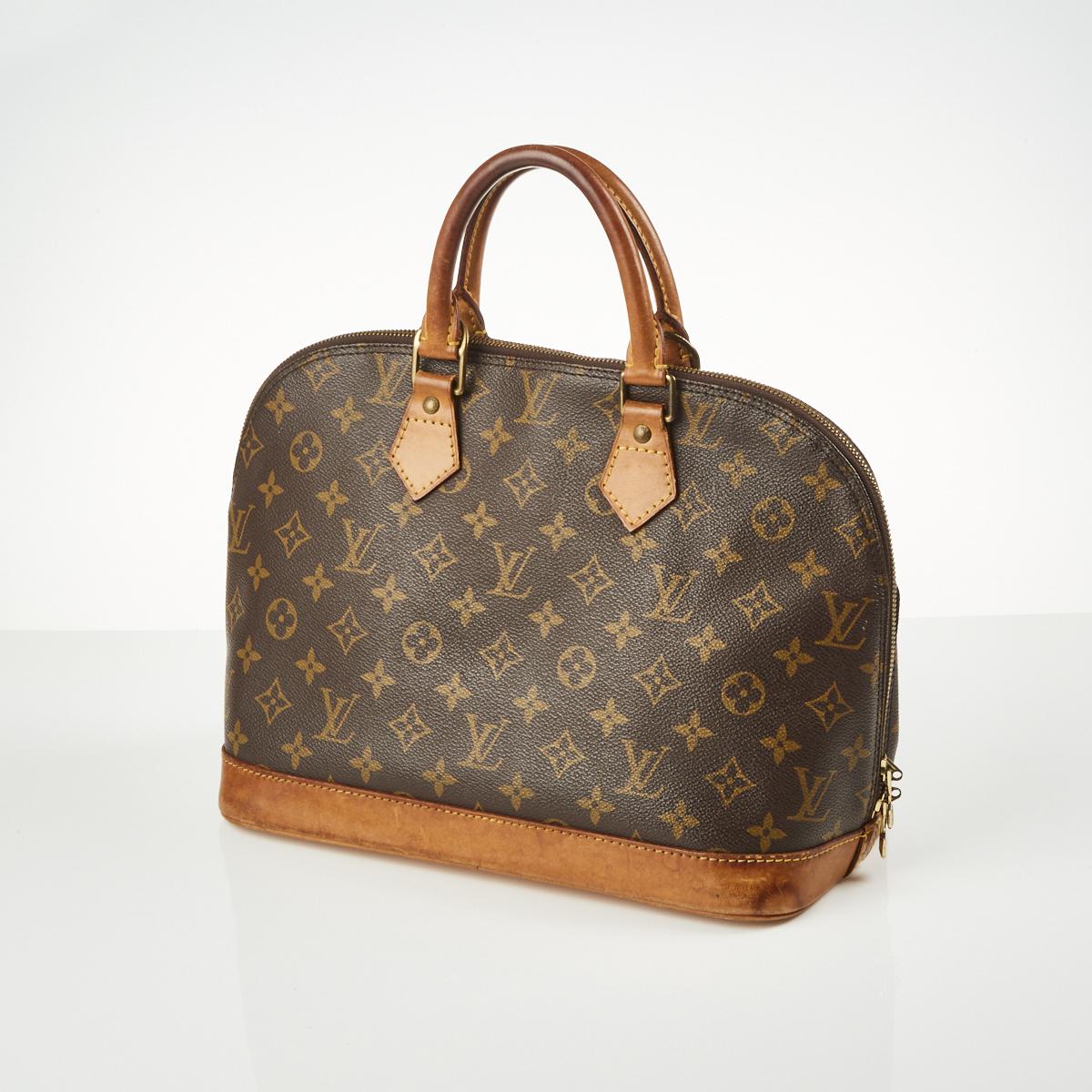 Louis Vuitton Monogram Alma Bag PM Brown