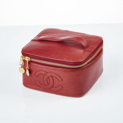 Chanel Vintage Caviar Small CC Vanity Bag