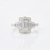 Platinum, Art Deco Diamond Dress Ring of 1.69cts Total