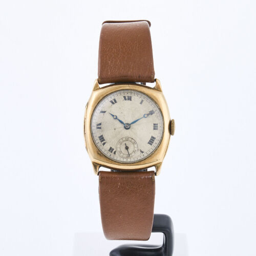 9ct Yellow Gold, 24mm, Vintage, Swiss Manual Wind Wristwatch