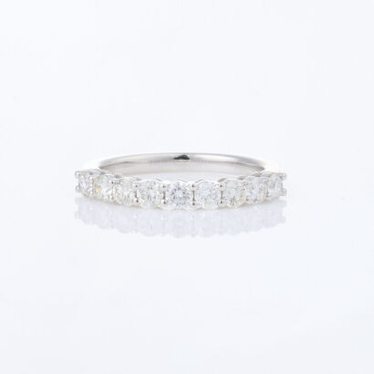 18ct White Gold, Modern ,.75ct Diamond Ring