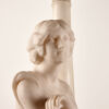 A Marble Figural Lamp on Column Base - 2