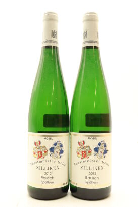 (2) 2012 Forstmeister Geltz-Zilliken Saarburger Rausch Riesling Spatlese, Mosel [JR17] [WS93]