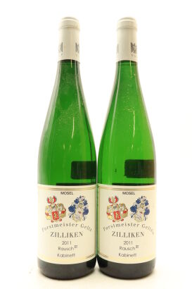 (2) 2011 Forstmeister Geltz-Zilliken Saarburger Rausch Riesling Kabinett, Mosel [JR16.5]