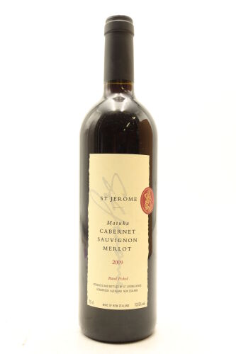 (1) 2009 St. Jerome 'Matuka' Cabernet Sauvignon - Merlot, Henderson