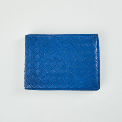 Bottega Veneta Intrecciato Blue Wallet