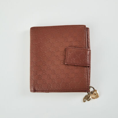 Gucci Guccisima French Flap Wallet