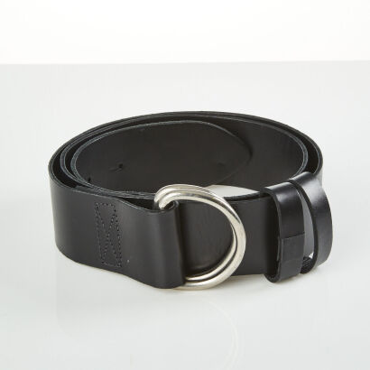 Zambesi, 116cm Black Leather Belt