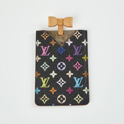 Louis Vuitton Black Multicolour Monogram Etui Compact Mirror