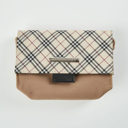 Burberry Checker Cosmetic Case