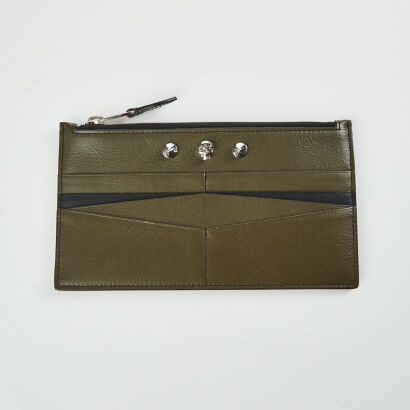 Alexander McQueen Studded Leather Cardholder