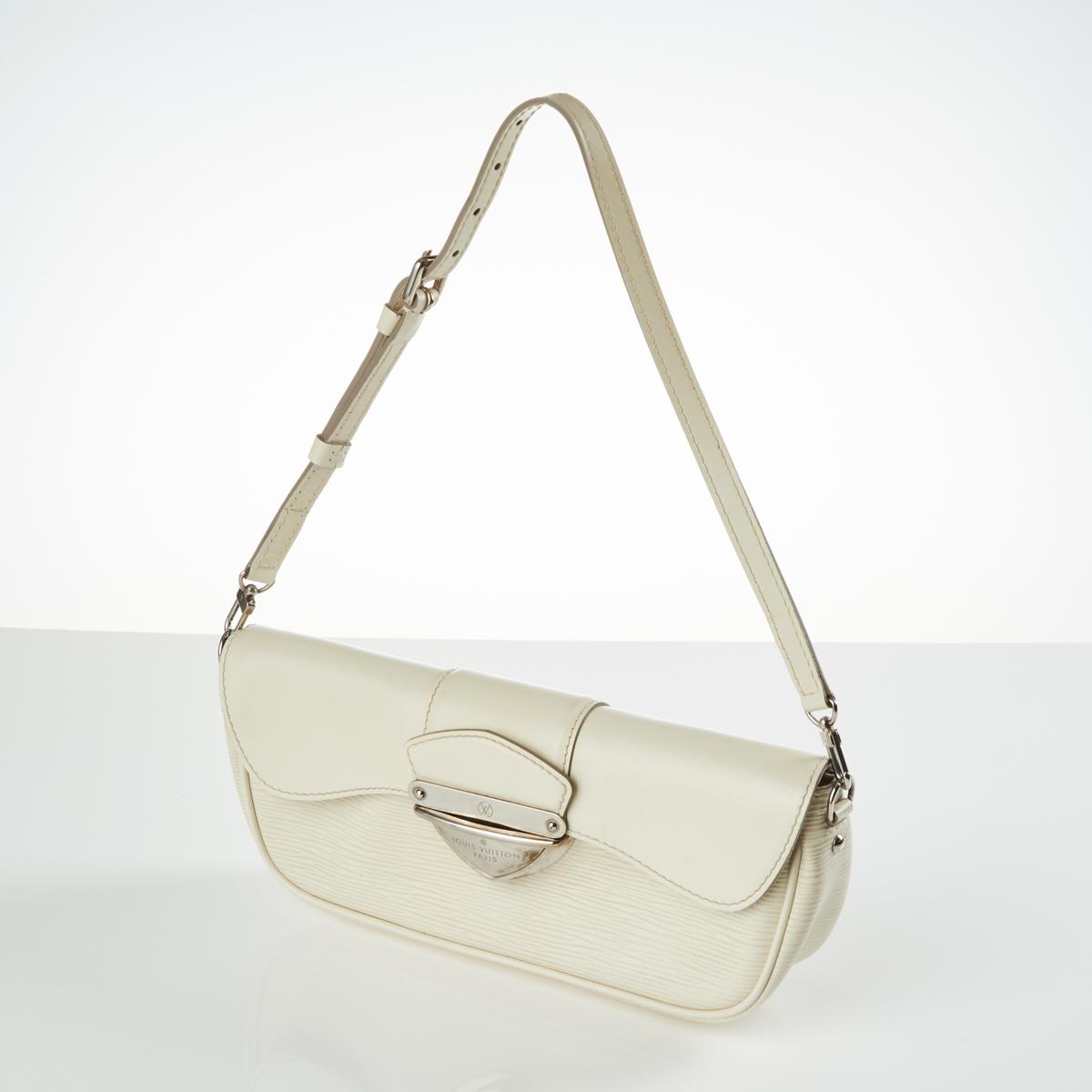 Louis Vuitton Epi Pochette Montaigne - White Clutches, Handbags