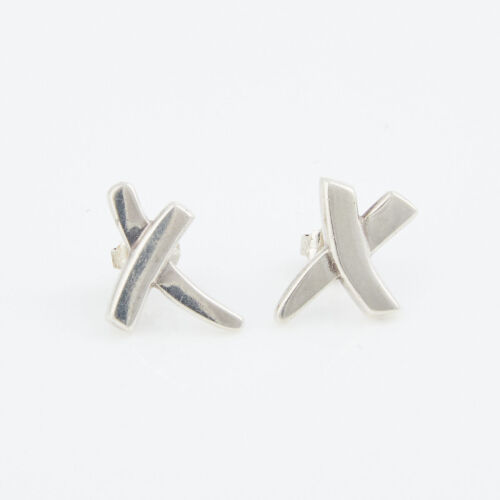 Tiffany & Co, Paloma Picasso Silver Graffiti X Earrings