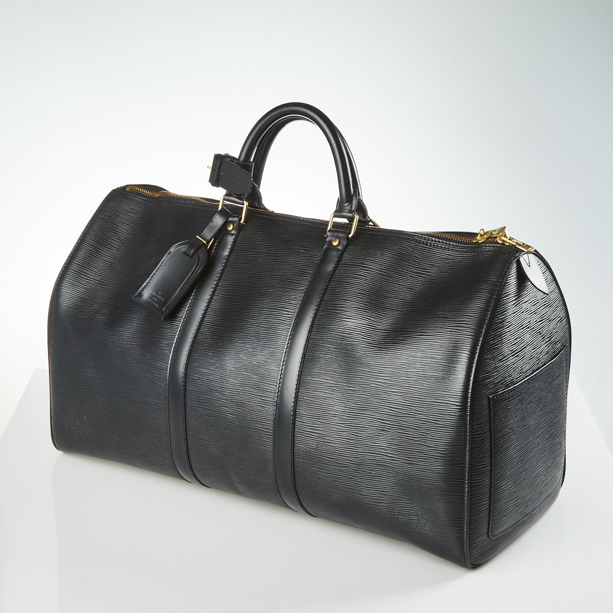 Louis Vuitton Keepall Bag Epi Leather 45 Black
