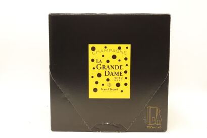 (6) 2012 Veuve Clicquot Ponsardin La Grande Dame Brut by Yayoi Kusama, Champagne [JR17.5] [WE96]