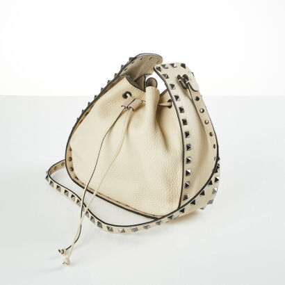 Valentino Garavani Rockstud Drawstring Bucket Bag