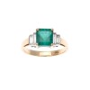 18ct Emerald and Diamond Ring