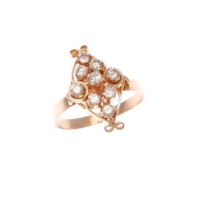 18ct Rose Gold Diamond Ring