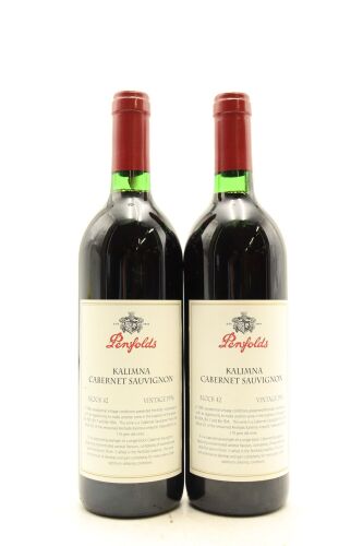 (2) 1996 Penfolds Block 42 Kalimna Cabernet Sauvignon, Barossa Valley [JR17] [RP95]